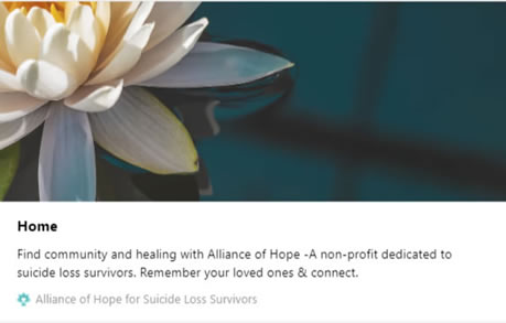 Alliance of Hope for Suicide Loss Survivors
